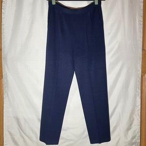 St.John knit dress pants (sz 4) Navy blue.
